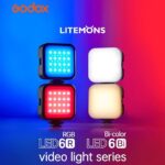 Godox LED6Bi LITEMONS Bi-Color LED Video Light - Image 2