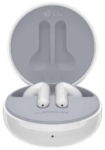 LG Tone Free HBS-FN5U True Wireless Bluetooth Earbuds -Uvnano 99.9% Bacteria Free, Prestigious British Meridian Sound, Dual Microphones, IPX4 Water Resistance, Total 18 Hours Battery Life(White) - Image 3