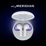 LG Tone Free HBS-FN5U True Wireless Bluetooth Earbuds -Uvnano 99.9% Bacteria Free, Prestigious British Meridian Sound, Dual Microphones, IPX4 Water Resistance, Total 18 Hours Battery Life(White) - Image 9