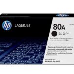 HP 80A Black Original LaserJet Toner Cartridge, CF280A