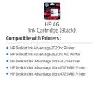 HP 46 Ink Cartridge (Black) CZ637AA - Image 3