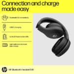 HP 500 Bluetooth Wireless Over Ear Headphone - Image 2