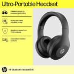 HP 500 Bluetooth Wireless Over Ear Headphone - Image 3