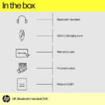 HP 500 Bluetooth Wireless Over Ear Headphone - Image 6