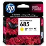 HP 685 Original Ink Advantage Cartridge (CZ124AA, Yellow)