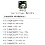 HP 802 Tri-color Original Ink Cartridge CH564ZZ - Image 2