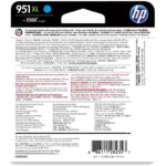 HP 951XL High Yield Cyan Original Ink Cartridge CN046AA - Image 6