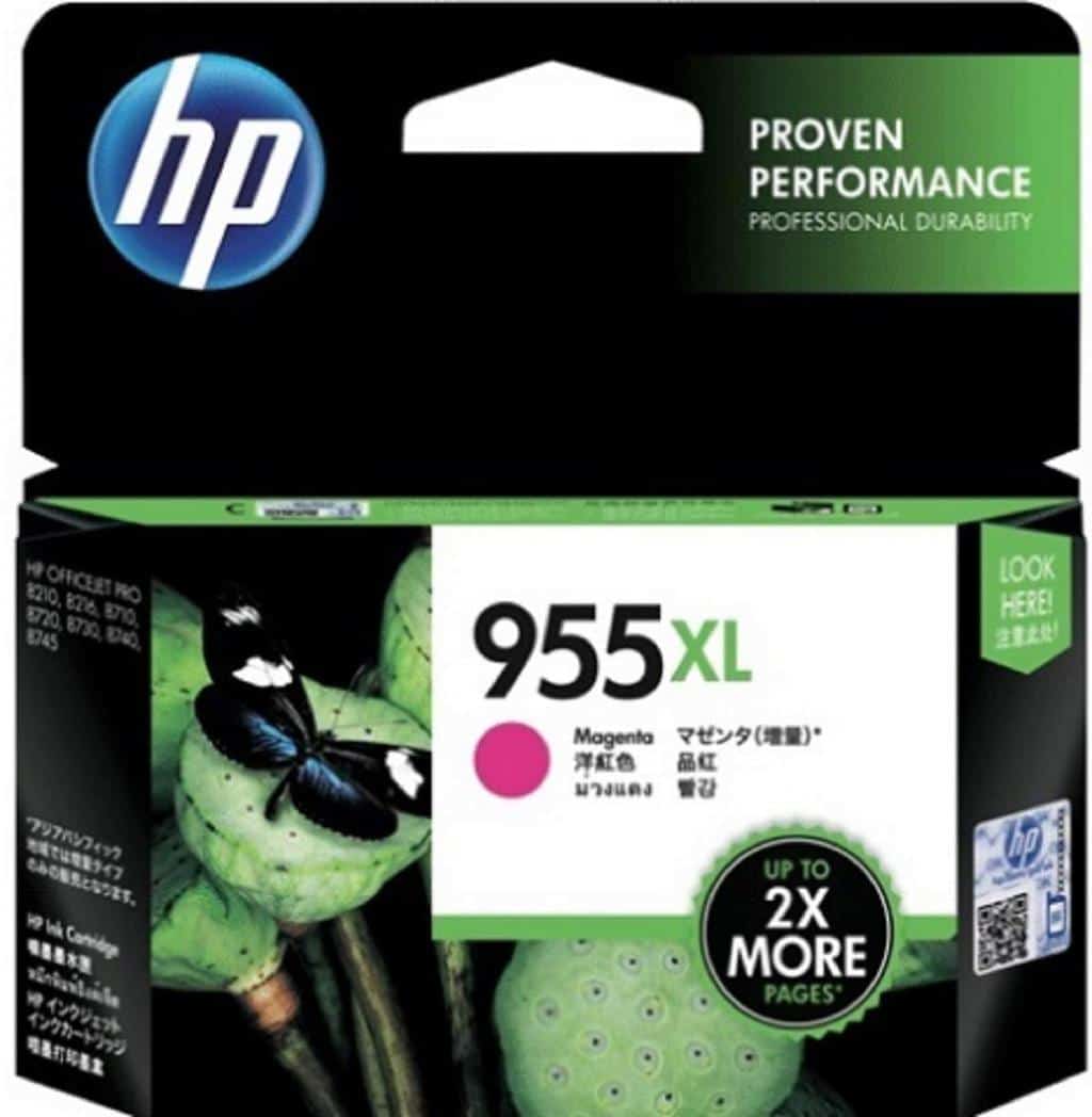 HP-955-XL-Magenta-datamation1.jpg HP 955XL L0S66AA High Yield Magenta Original Ink Cartridge - Image 1