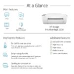 HP Deskjet Ink Efficient 2338 Colour Printer, Scanner and Copier for Home/Small Office, Compact Size - Image 6