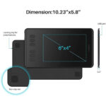 HUION Inspiroy H640P 6  4 inch Graphics Drawing Tablet - Image 4