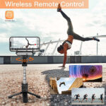 Hohem iSteady Q Selfie Stick Tripod with Remote 1-Axis Gimbal Stabilizer - Image 6