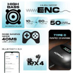 Hoppup AirDoze D50 Earbuds with Upto 50H Playtime - Image 6