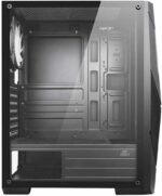 Ant Esports ICE-211TG Mid Tower Computer Case I Gaming Cabinet I Mesh Panel with ARGB Strip Front Panel I Supports ATX MB with Transparent Glass Side Panel, 2 x 120 mm ARGB Fan Preinstalled – Black - Image 7