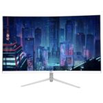 Enter E-MO-A011 32-Inch Curved Monitor, Full HD 1920×1080, 75Hz, 4.5ms, LED, 4000:1 Contrast, VGA/HDMI, Built-in Speakers