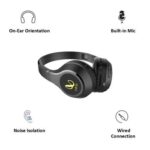 Infinity Wynd On-Ear Wired Headphone with Mic (Normal and Deep Bass Mode, 700, Black) - Image 3