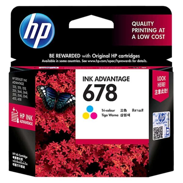 HP 678 CZ108AA Tri-Color Ink Cartridge