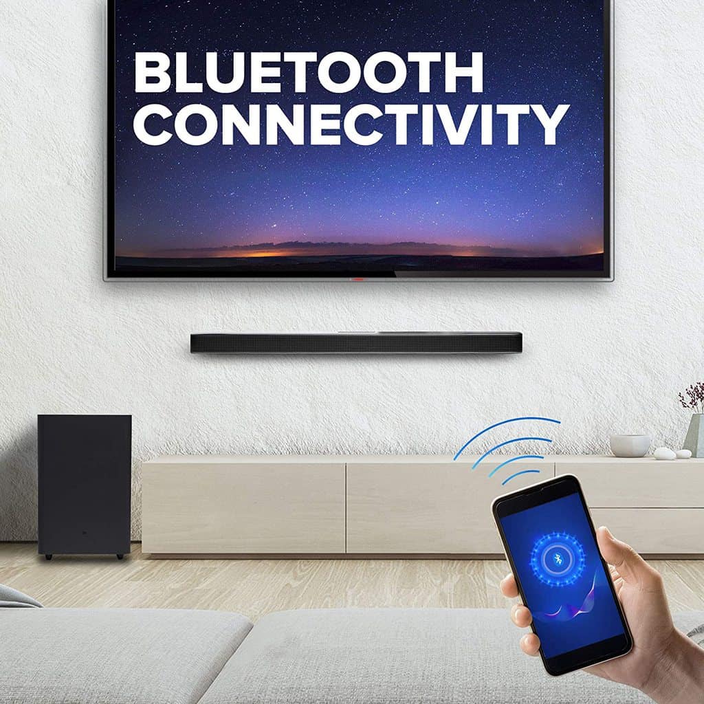 JBL-Bar-2.1datamation5.jpg JBL Bar 2.1 by Harman Deep Bass Soundbar with Wireless Subwoofer, Dolby Digital & JBL Surround Sound Modes 300 Watts - Image 6