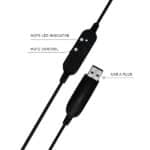 JBL Commercial UH20 USB Headset with Cardioid Microphone for Online Classes, Conference Calls, Video Calls - Image 2