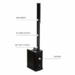 JBL Eon One MKII All-In-One Battery-Powered Column PA with Built-In Mixer and DSP - Image 2