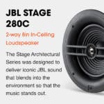 JBL Stage 280C 2-way 8in (203mm) In-Ceiling Loudspeaker (Each) - Image 4