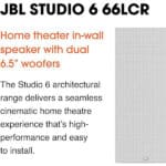 JBL Studio 6 66LCR Dual 6.5″ (165mm) 2-way In-Wall Loudspeaker (Each) - Image 2