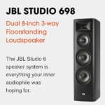 JBL Studio 698 Dual 8-inch 3-way Floorstanding Loudspeaker (Each) - Image 4