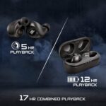 JBL T100TWS by Harman True Wireless in-Ear Headphones with 17 Hours Playtime, Stereo Calls & Bluetooth 5.0 (Black) - Image 3