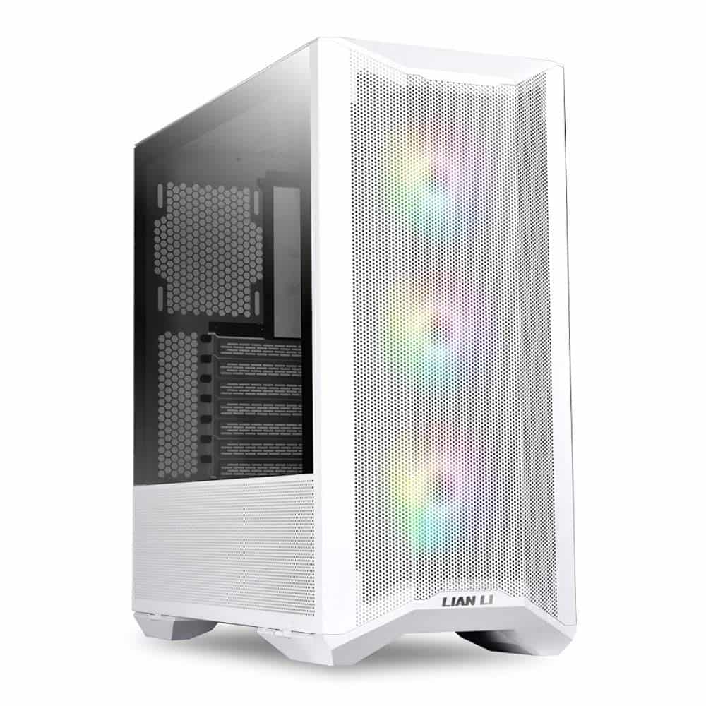 LIAN-LI-LANCOOL-IIdatamation.jpg Lian LI Lancool II MESH RGB Mid-Tower ATX Computer Case with 3 x 120mm ARGB Fans I Gaming Cabinet I LANCOOL II MESH RGB – White - Image 1