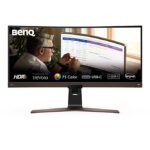BenQ EW3880R 38″ (96 cm) WQHD+ Ultrawide 2300R Curved Monitor, IPS, Bezel-Less, HDR, 3840 x 1600 Pixels, 2.1 Channel Speaker, USB-C, Height Adjustable, Remote Control, Metallic Brown - Image 2