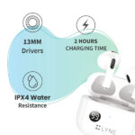 LYNE Coolpods 5 Wireless Earbuds with lPX4 Water Resistance - Image 4