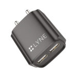 LYNE by U&I Chamber 3 3A Output, Dual USB Port with Cable