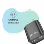 LYNE by U&I Chamber 3 3A Output, Dual USB Port with Cable - Image 4