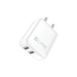 LYNE by U&I Chamber 7 3.4A Output, Dual USB Port, With Cable