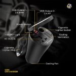 Lapcare 150W Portable Smart Car Charger - Image 4