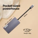 Lenovo 150 USB-C Travel Dock (Charging Host Upto 100W) - Image 3