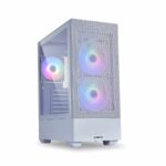 Lian Li LANCOOL 205 MESH – White Tower Chassis Computer Case I Gaming Cabinet – Support ATX/M-ATX/Mini-ITX MBI Tempered Glass Steel Side Panel I 2 X 140mm ARGB Fan Front and 120mm ARGB Fan Rear