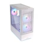 Lian Li LANCOOL 205 MESH – White Tower Chassis Computer Case I Gaming Cabinet – Support ATX/M-ATX/Mini-ITX MBI Tempered Glass Steel Side Panel I 2 X 140mm ARGB Fan Front and 120mm ARGB Fan Rear - Image 3