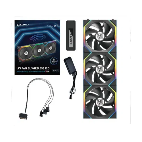 Lian Li UNI Fan SL Wireless 120 ARGB Cabinet Fan Triple Pack