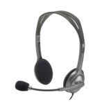 Logitech H110 Wired headset, Stereo Headphones with noise-cancelling Microphone,3.5-mm Dual Audio Jack, PC/Mac/Laptop- Grey