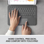 Logitech Combo Touch for iPad 7th, 8th and 9th Gen Wireless Detachable Keyboard case with trackpad - Image 2