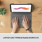 Logitech Combo Touch for iPad Air (4th generation) Bluetooth Tablet Keyboard - Image 2