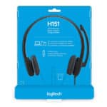 Logitech H151 Wired On Ear Headphones With Mic - Image 4