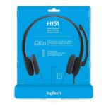 Logitech H151 Headset with Noise-Cancelling Boom Microphone,3.5 mm Analog Stereo,PC/Mac/Laptop – Black - Image 4