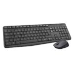 Logitech MK235 Wireless Keyboard and Mouse Combo for Windows, 2.4 GHz Wireless with Nano USB-Receiver, Wireless Mouse, 15 FN Keys, 3-Year Battery Life, PC/Laptop – Black