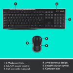 Logitech MK275 USB Wireless Keyboard and Mouse - Image 4