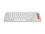 Logitech POP Icon Keys Wireless Keyboard Off White – Orange - Image 2