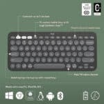 Logitech Pebble Keys 2 K380s Multi-Device Bluetooth Wireless Keyboard - Image 5