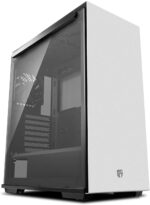 DEEPCOOL MACUBE 310P WH Airflow Version with Top Mesh, ATX PC Case, Magnetic Side Panels, Included GPU Holder and Fan Hub, 360mm Liquid Cooler Supported at The Front – White