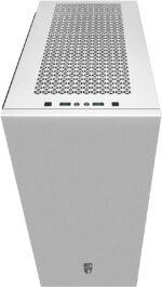 DEEPCOOL MACUBE 310P WH Airflow Version with Top Mesh, ATX PC Case, Magnetic Side Panels, Included GPU Holder and Fan Hub, 360mm Liquid Cooler Supported at The Front – White - Image 7