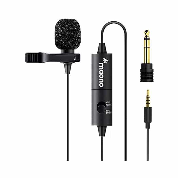 MAONO-AU-100-Auxiliary-Omnidirectional-Lavalier-Clip-On-Collar-Microphone.jpg MAONO AU-100 Auxiliary Omnidirectional Lavalier Clip On Collar Microphone - Image 1